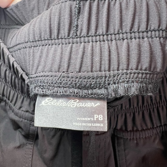 Eddie Bauer Womens Sightscape Horizon Pull-On Jogger Pants Black UPF Sz 8 Petite - Picture 8 of 15